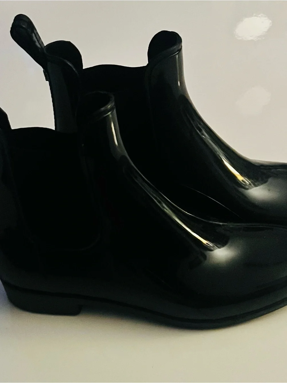 Sam Edelman Women's Glossy Black Tinsley Rain Ankle Boots